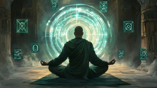 Enlightenment Portal Meditation Art