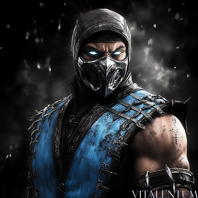 Sub-Zero Ready for Battle AI Image