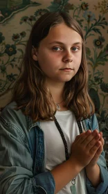 Thoughtful Portrait of Greta Thunberg