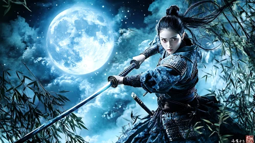 Moonlit Swordswoman