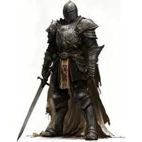 Armored Knight with Sword