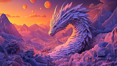 Dragon's Watch Over the Mountain Kingdom