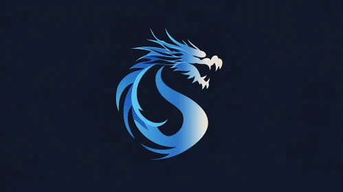 Azure Dragon Silhouette Art