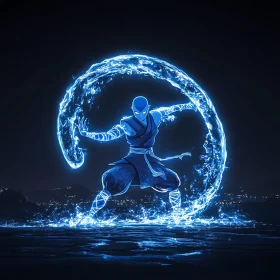 Enigmatic Water Warrior Artwork