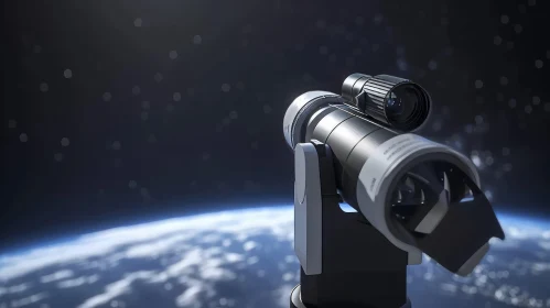 Stunning 3D Rendering of a Telescope Observing the Earth | Unreal Engine 5