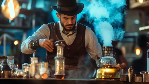 Vintage Alchemist at Work