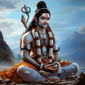Serene God in Contemplation
