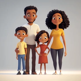 Animated Family Togetherness Illustration