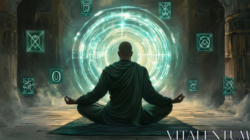 AI ART Enlightenment Portal Meditation Art