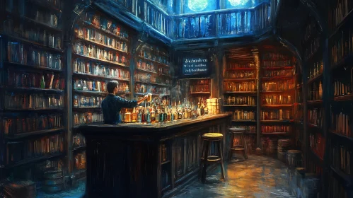 Bar in Library