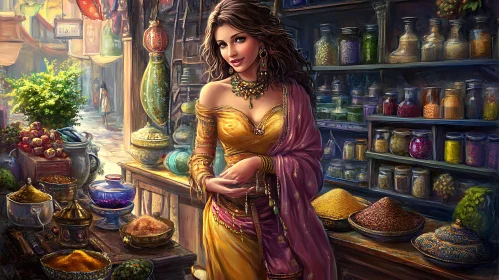 Lady in the Old Town Market