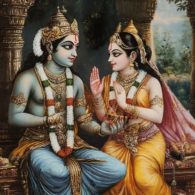 Serene Gods in Conversation: Indian Art