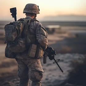 Sunset Vigil: Soldier's Duty