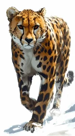 Cheetah in Motion - Art