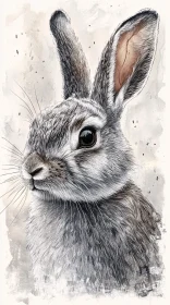 Artful Rabbit Illustration