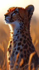 Cheetah in Golden Sunlight