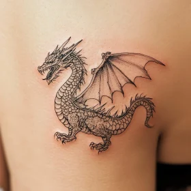 Dragon Tattoo Design on Skin