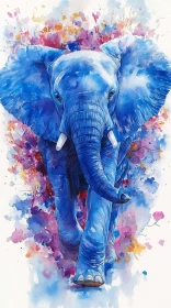 Blue Elephant Artwork