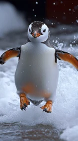 Playful Penguin in Action