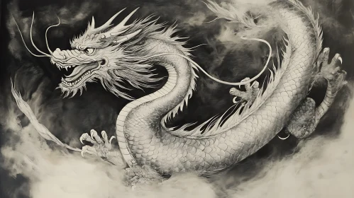 Monochromatic Dragon Artwork