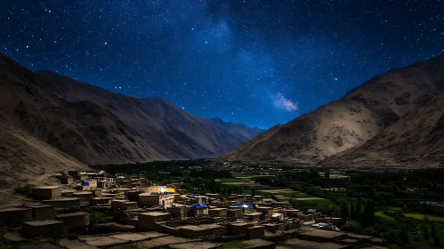 Night in Mountain Village