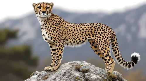 Cheetah on Rocky Outcrop