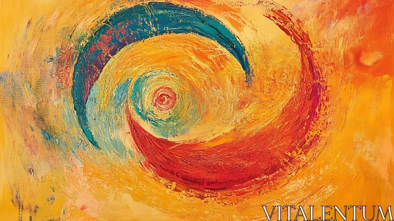 AI ART Colorful Vortex Painting