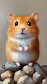 Golden Hamster Portrait