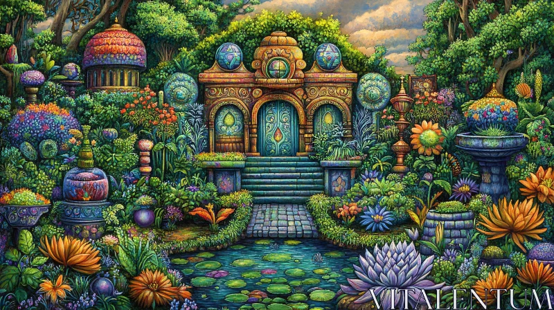 Secret Garden Entrance AI Image