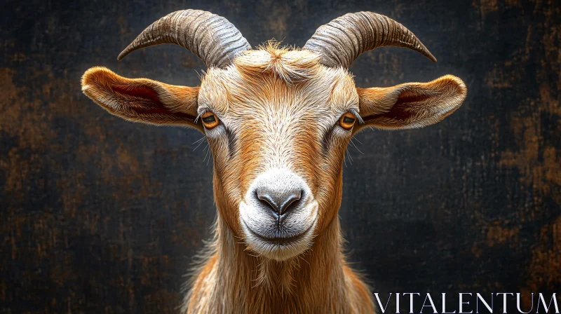 AI ART Goat with Horns