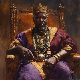 Royal Portrait: The King on His Throne