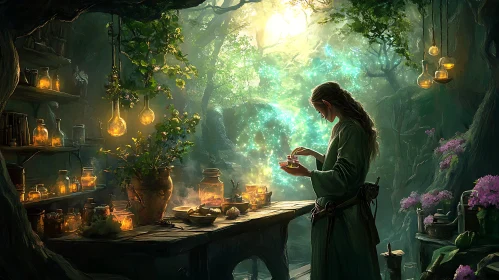 Magical Elven Potion Creation