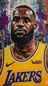 Vivid Art of LeBron James