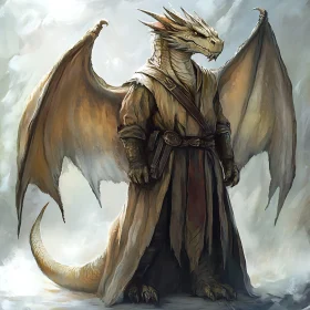 Dragon in Robe and Armor