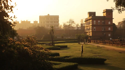 Park View of Buildings