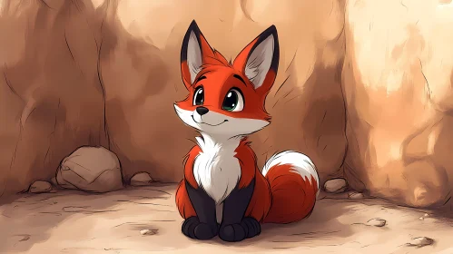 Charming Illustrated Fox