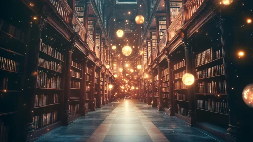 Mystical Library Interior