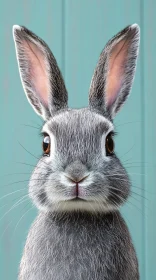 Cute Bunny with Big Brown Eyes
