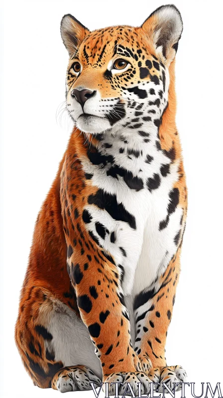 Regal Jaguar Portrait AI Image