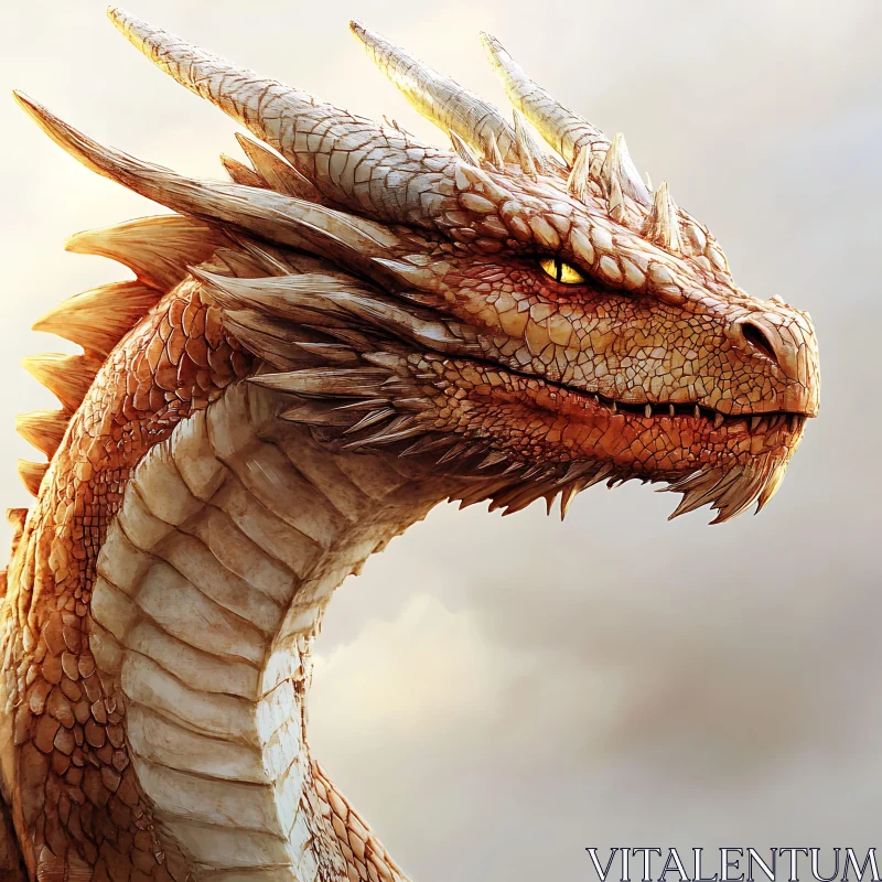 AI ART Fantasy Dragon Portrait