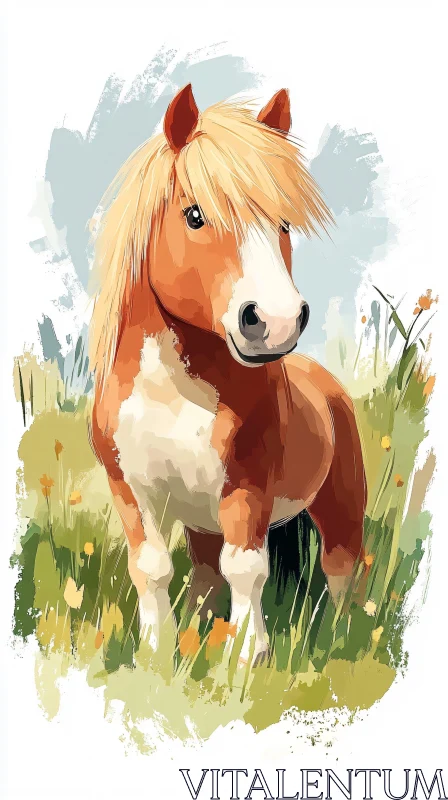 AI ART Pony in the Wilds