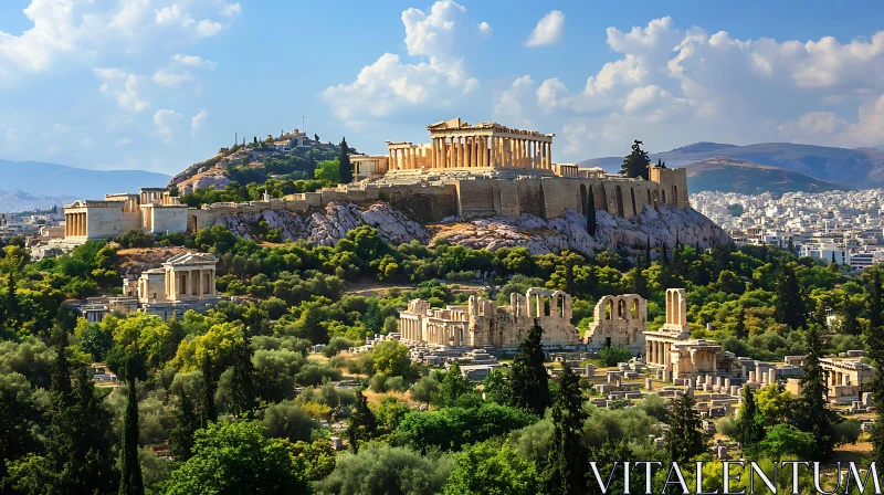 AI ART Acropolis of Athens: A Timeless Wonder