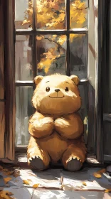 Cozy Bear in Autumn