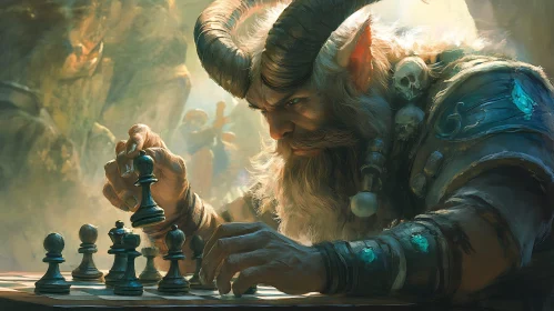 Minotaur's Strategic Chess Move