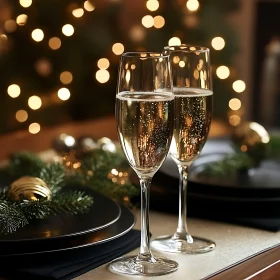 Elegant Champagne Flutes for Celebration