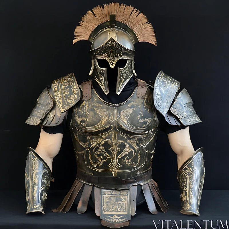 AI ART Warrior Armor with Intricate Designs