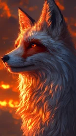 Sunset Glow: Enchanted Fox Profile