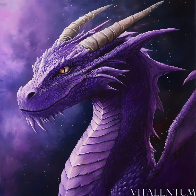 AI ART Fantasy Dragon Portrait