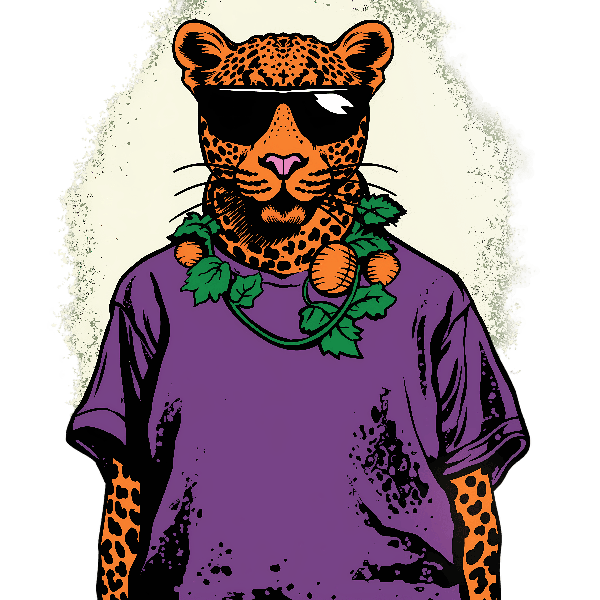 Stylish Leopard T-Shirt Design