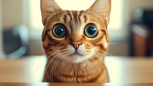 Curious Cat Close-Up